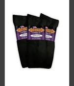 Extra Wide Sock Company Comfort Fit Athletic Quarter length Sock XL Black #8651