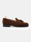 Crockett & Jones Cavendish Polo Brown Suede Loafer with Tassle