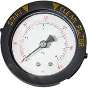 0-60 PSI Rear Mount Pressure Gauge with Indicator