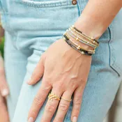 Crystal & Pearl Adjustable Bracelet