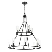 12 LIGHT 2 TIER CHANDELIER