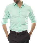 New Fashion Dress Shirt (Mint-Lime Green) — Ace of Diamond