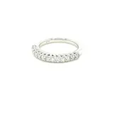 14kt White Gold 13 Stone Diamond Band
