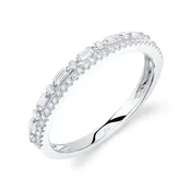 14KWG .30 diamond baguette band GH SI