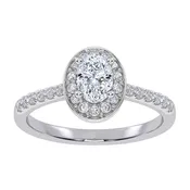 10K 0.51CT Lab Grown Promise Ring 70900
