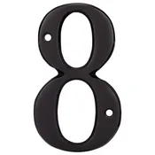 4 In. House Number 8, Solid Brass