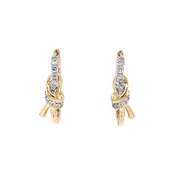 10K Yellow Gold Diamond Knot Earrings .25 CTW | Beeghly & Co. Jewelers