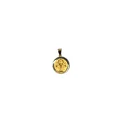 14k Confirmation Cup Round Pendant