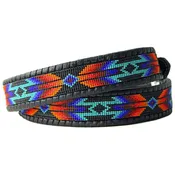 #1 Cheyenne War Shield Macaw Beaded Belt