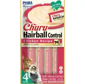 Inaba Churu Hairball Control Chicken Recipe Cat Treats 4 pk