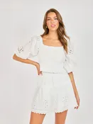 Bloomfield Smocked Top