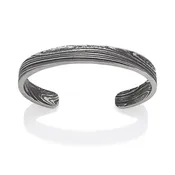 10mm Damascus Steel Cuff Oxide