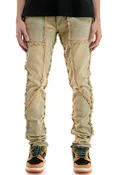 Tinted Raw-Edge Skinny Jeans - Skinny Fit