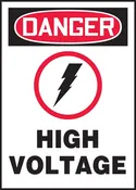 10" x 7"  High Voltage Label