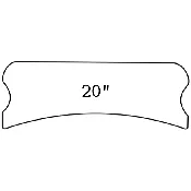 20-inch Radius Sanding Block for Unfretted Guitar Fingerboards