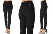 Mid-Rise Winter Lined Black Jean