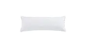 100% French Flax Linen - Long Lumbar Pillow - White
