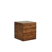 17.75 Dark Brown Storage Cube Trunk