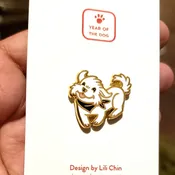 Maltese / White Fluffy Dog Enamel Pin