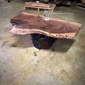 Claro Walnut Rustic Coffee Table