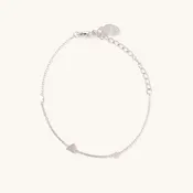 Alice Silver Heart Bracelet