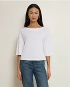 Nation Angeline Top in Optic White