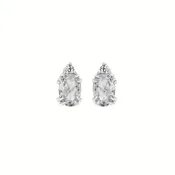0.04Ctw Diamond & Citrine Birthstone Earrings