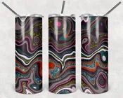 Abstract Gold & Blue Glitter 20oz
  Tumbler