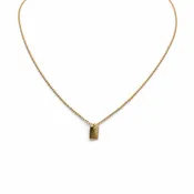 14k Gold filled 15" Baby Bliss Necklace with Spark Charm- Waterproof!