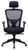 3443 Black Mesh Back Desk Chair With Headrest $229.95
