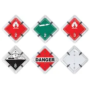 5 Page TDG Canadian Ident-O-Flip® Class 2.1 Class 2.2 Class 3 Class 8 DANGER Legend Flip Placard System
