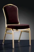 Banquet Chair Gray Gold Diamond (Aluminum)
