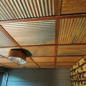 Colorado Corrugated Metal Ceiling Tiles - Scratch & Dent
