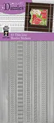 HOTP Dazzles N2405 Silver 63 Thin Line Border Outline Stickers