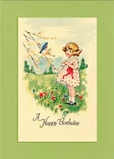 A Happy Birthday in field