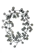 Annemieke Broenink Dubbel Dot Necklace Mouse Grey