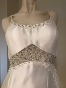 Ivory Matte Satin Trumpet Wedding Dress