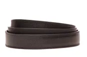 1.25" Black Heritage Buffalo Vegetable Tanned Leather Strap