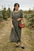 Ambrose Dress-Teal Multi