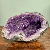 Amethyst Druzy Geode with Flower