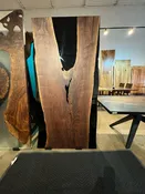 Live Edge Walnut Epoxy Dining Table Top – 81" x 40"