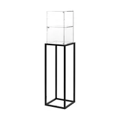 Black Construct Series Pedestal Display Case