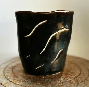 Organic Triangle Ikebana Vase, 7 1/2″