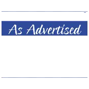 As Advertised 1up Sign - #40280