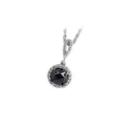 14KT Gold Black Diamond Necklace