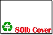 100% Recycled Cardstock | White | 5.5" X 8.5" (80lb Cover)