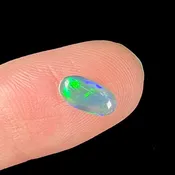 0.87ct Lightning Ridge Black Opal, crazed | #E28