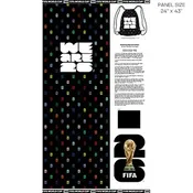 2026 FIFA - BACKPACK - BLACK - Northcott — Wherehouse Fabrics