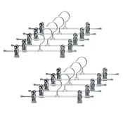 12" Pant Hanger, K-30D, Silver
