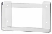 3-Box Horizontal Plastic Box Glove Dispenser, CLEAR PLASTIC